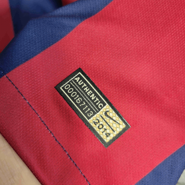 14/15 FC Barcelona Home Long Sleeve Kit from FootballPrestige.shop - Premium Concept kits