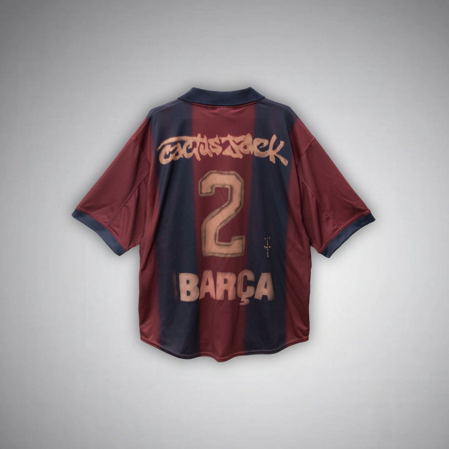 2000/01 FC Barcelona Retro x Cactus Jack Limited Edition Home Kit - Premium Quality Jersey at FootballPrestige.com