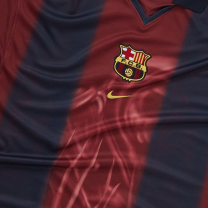2000/01 FC Barcelona Retro x Cactus Jack Limited Edition Home Kit - Premium Quality Jersey at FootballPrestige.com
