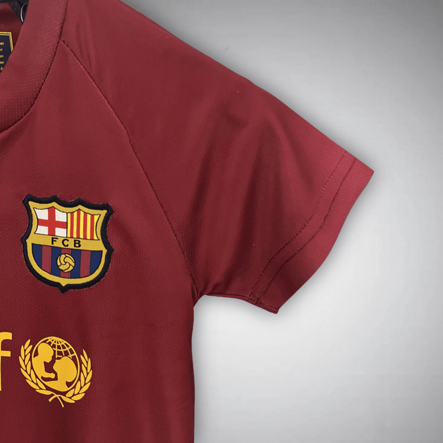 2009 FC Barcelona UCL Final Kids Size Kit from FootballPrestige.shop - Premium Concept kits