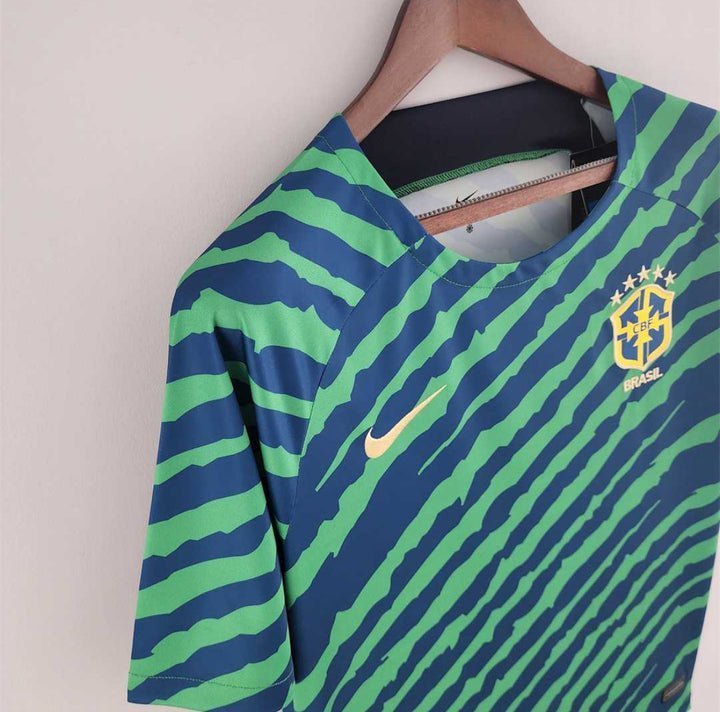 2022 Brazil Pre - match Kit from FootballPrestige.shop - Premium Concept kits