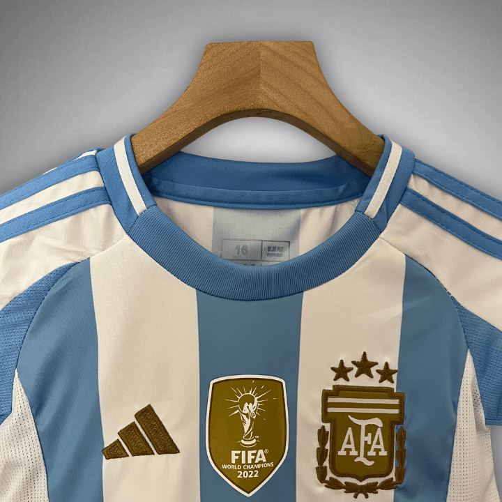 2024 Argentina Home Kids Size Kit from FootballPrestige.shop - Premium Concept kits