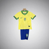 2024 Brazil Home Kids Size Kit from FootballPrestige.shop - Premium Concept kits