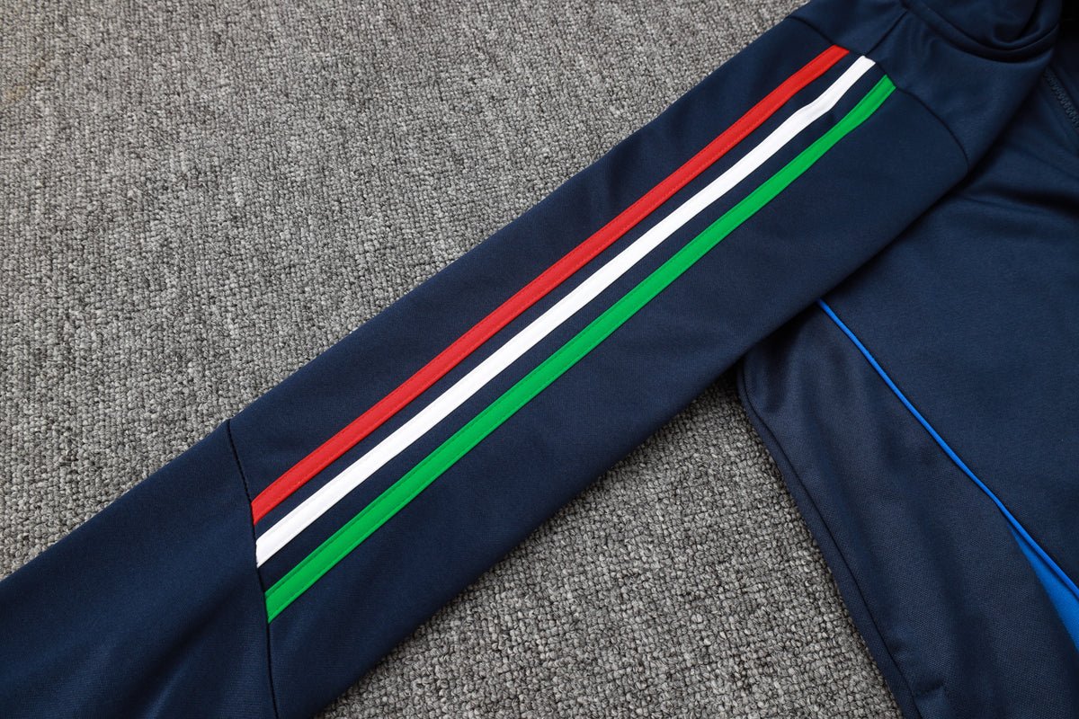 2024 Italy Dark Blue Premium Tracksuit - Premium Quality Jersey at FootballPrestige.com