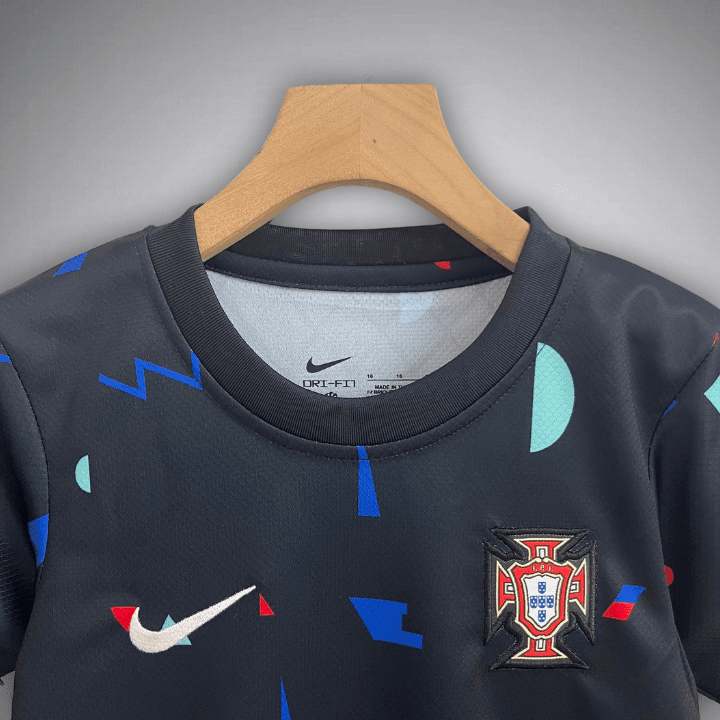 2024 Portugal Pre - Match Kids Size Kit from FootballPrestige.shop - Premium Concept kits