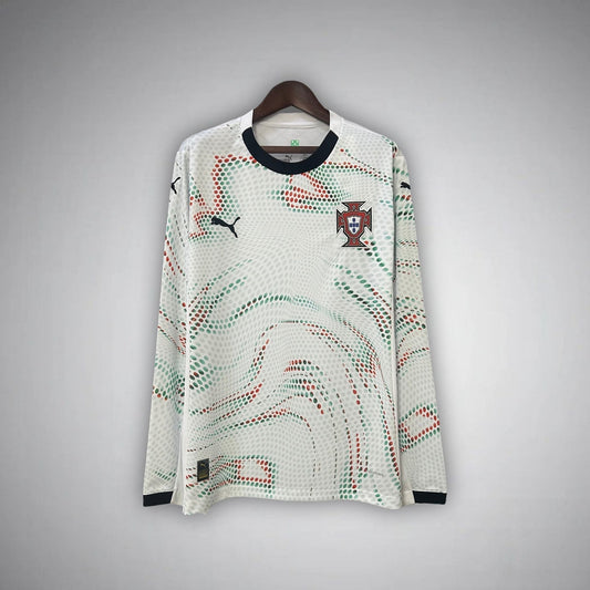 2025 Portugal Away Long Sleeve Kit - Premium Quality Jersey at FootballPrestige.com