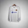 23/24 FC Barcelona White Long Sleeve Away Kit from FootballPrestige.shop - Premium Concept kits