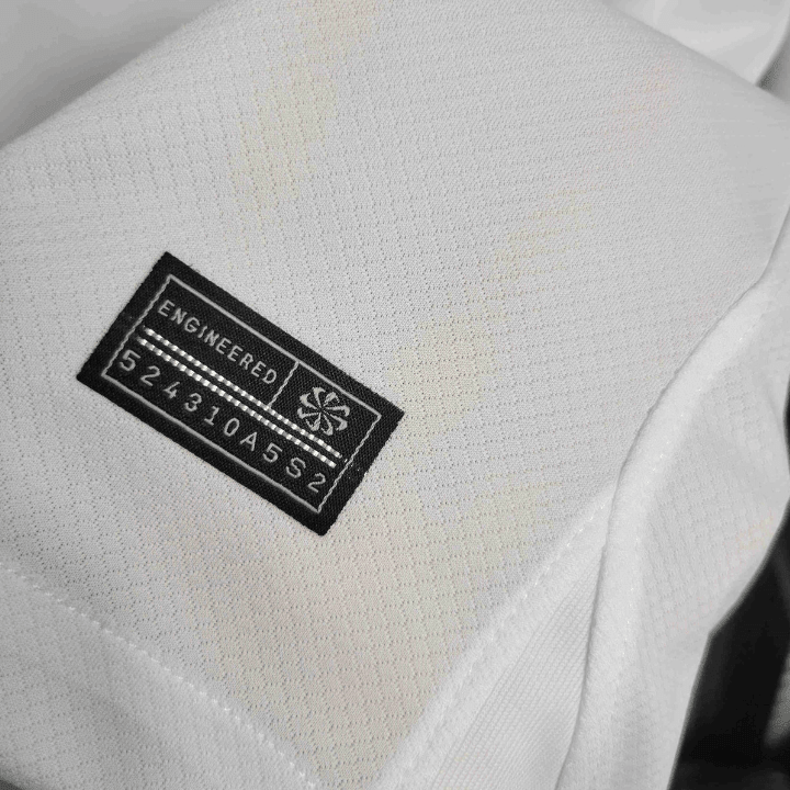 23/24 FC Barcelona White Long Sleeve Away Kit from FootballPrestige.shop - Premium Concept kits