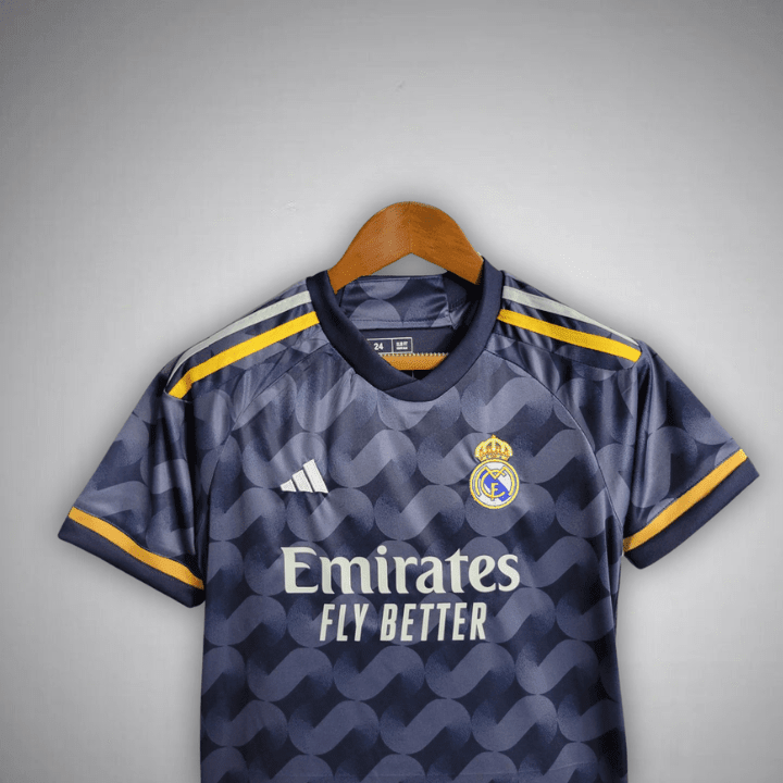 23/24 Real Madrid Away Premium Kids Size Kit from FootballPrestige.shop - Premium Concept kits