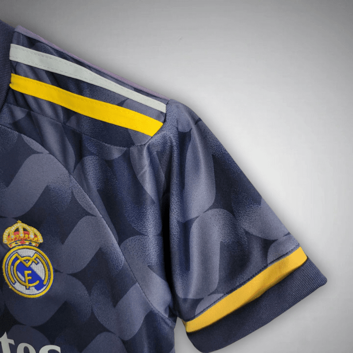 23/24 Real Madrid Away Premium Kids Size Kit from FootballPrestige.shop - Premium Concept kits