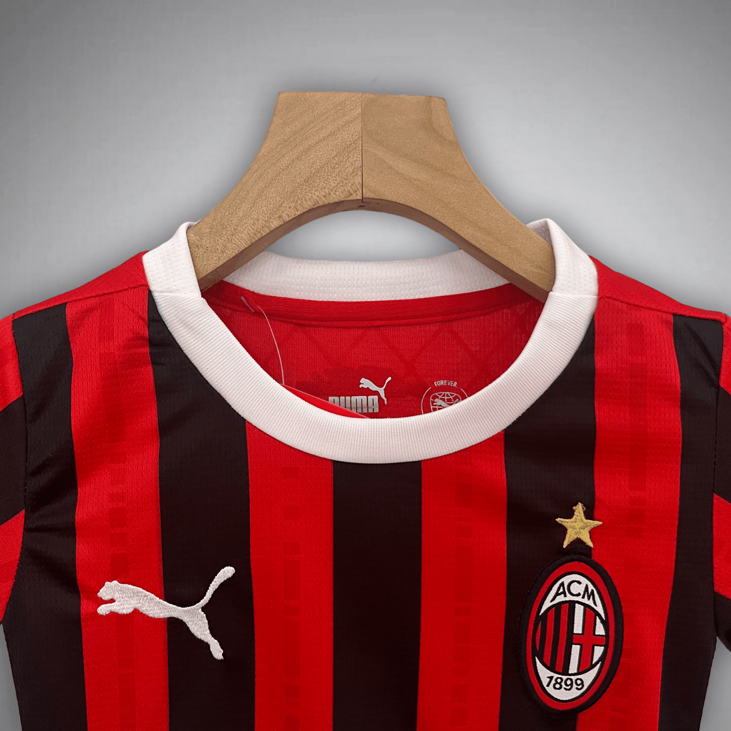 24/25 AC Milan Home Kids Size Kit from FootballPrestige.shop - Premium Concept kits