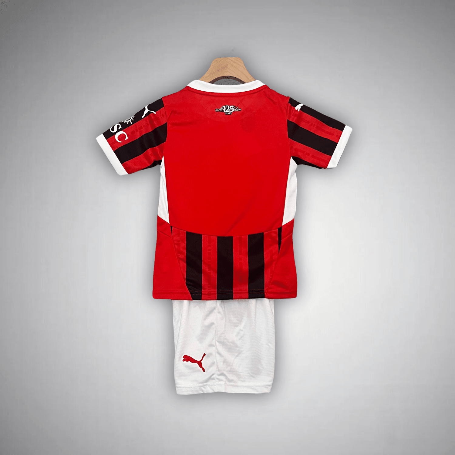 24/25 AC Milan Home Kids Size Kit from FootballPrestige.shop - Premium Concept kits