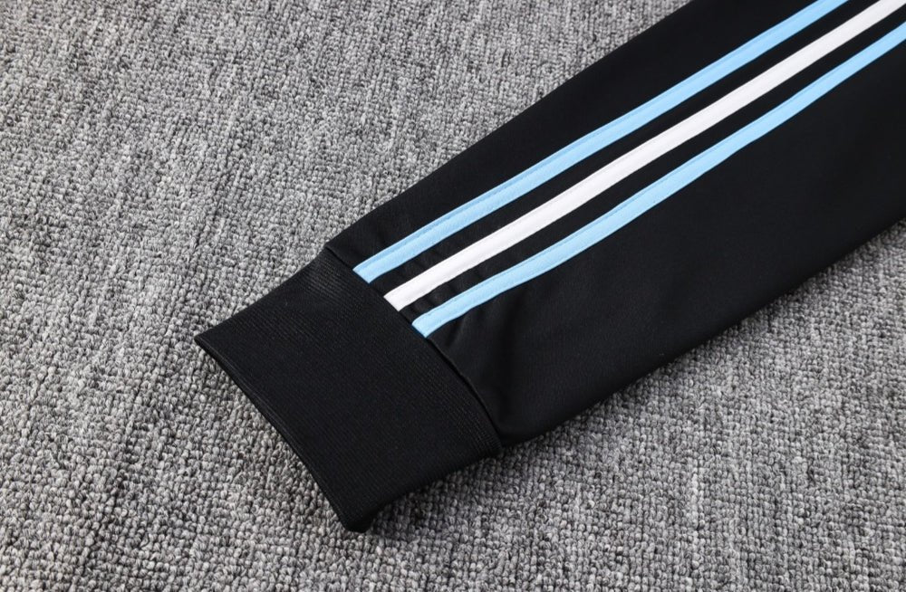 24/25 Argentina Black and Blue Premium Tracksuit - Premium Quality Jersey at FootballPrestige.com