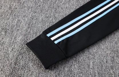 24/25 Argentina Black and Blue Premium Tracksuit - Premium Quality Jersey at FootballPrestige.com