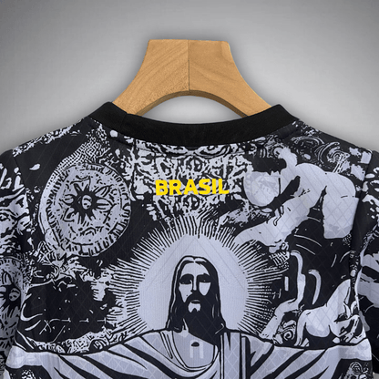 24/25 Brazil "Jesus" Premium Kids Size Kit - Premium Quality Jersey at FootballPrestige.com
