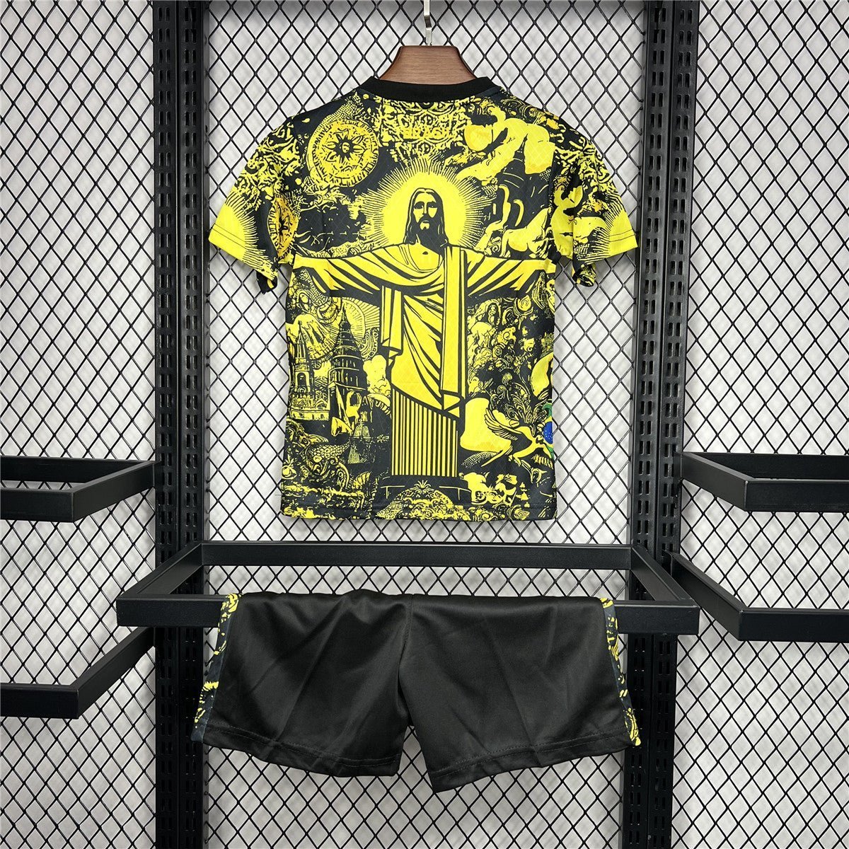 24/25 Brazil "Jesus" Premium Yellow Kit from FootballPrestige.shop - Premium Concept kits