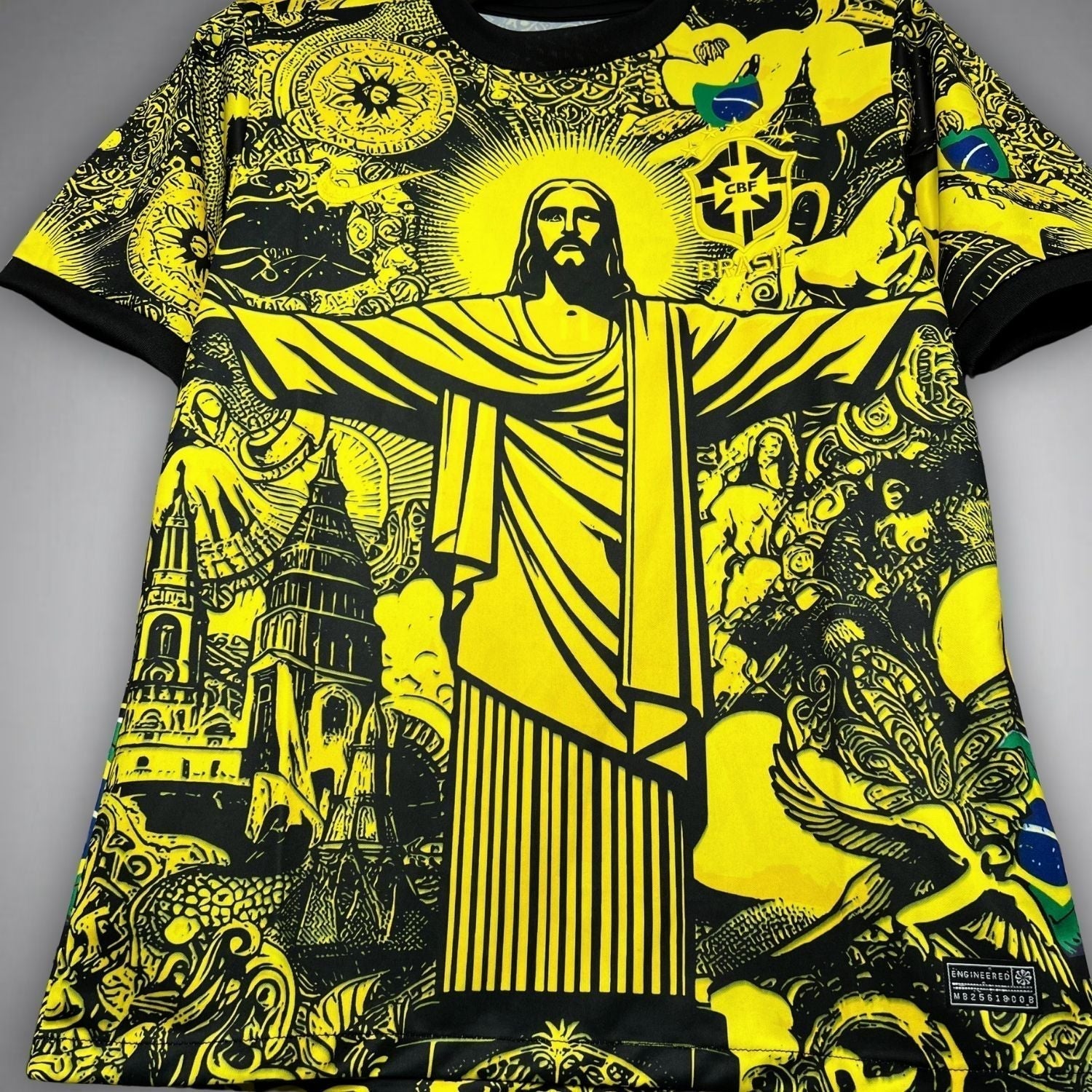 24/25 Brazil "Jesus" Premium Yellow Kit from FootballPrestige.shop - Premium Concept kits