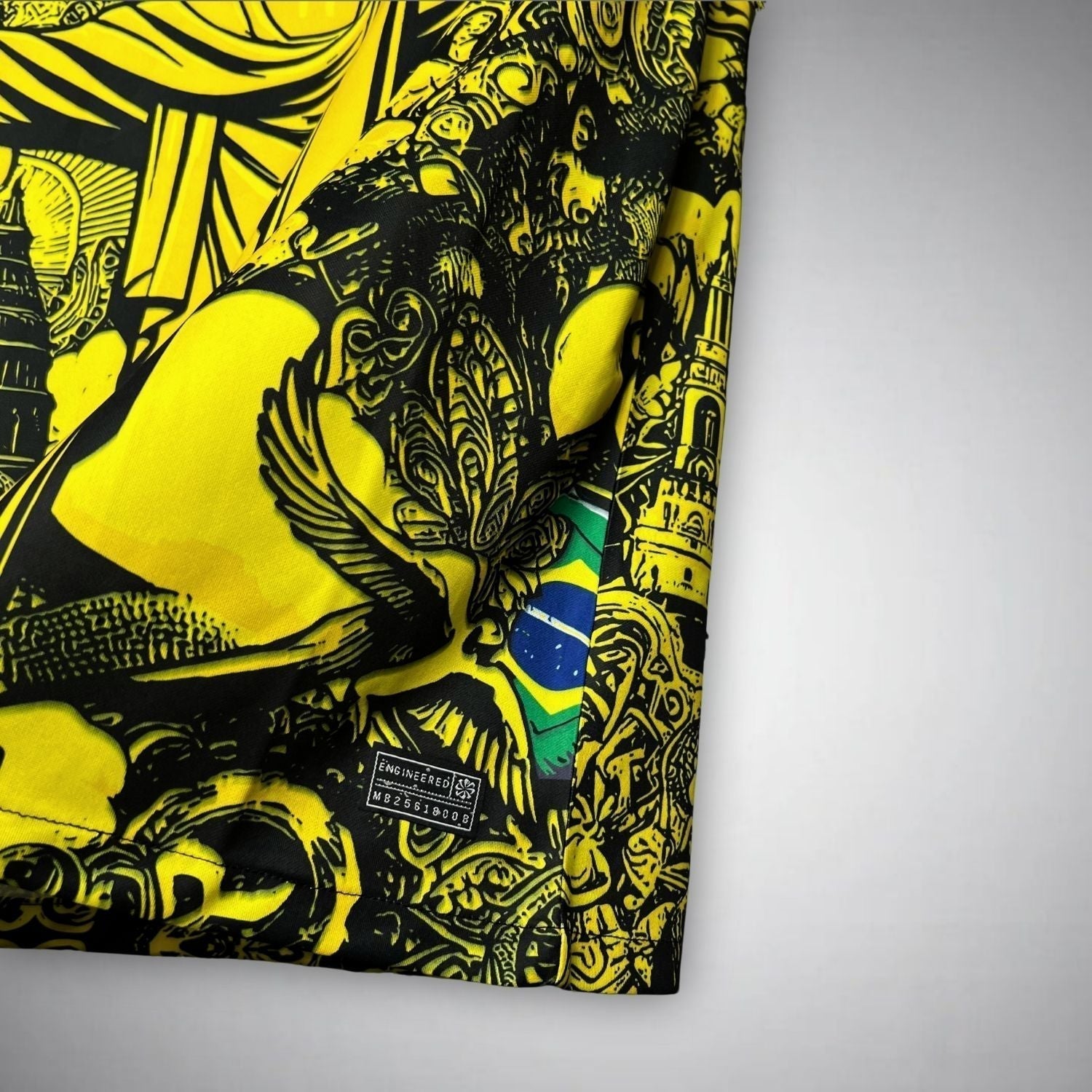 24/25 Brazil "Jesus" Premium Yellow Kit from FootballPrestige.shop - Premium Concept kits