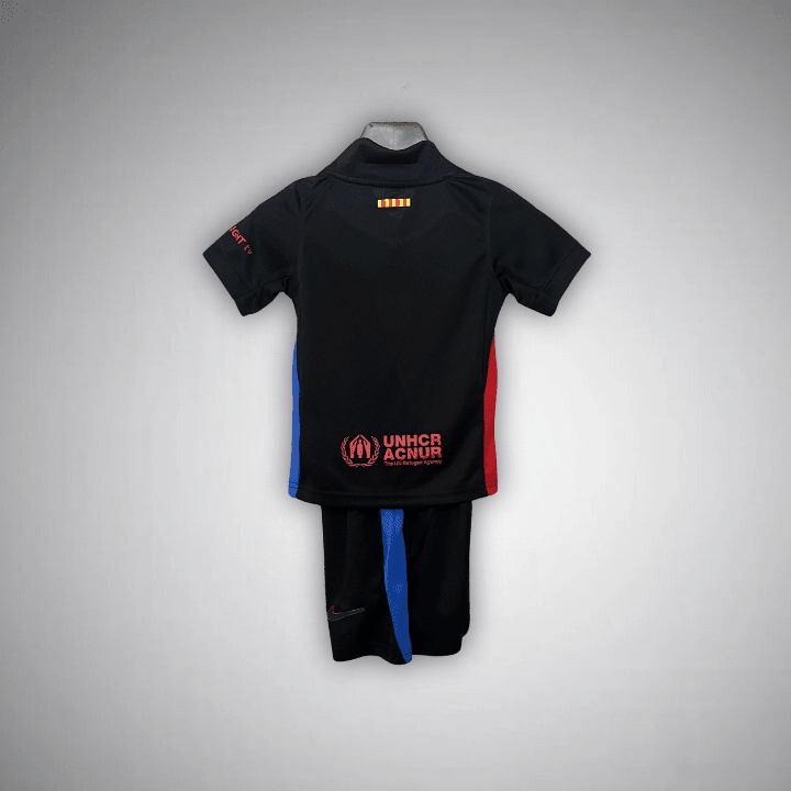 24/25 FC Barcelona Away Kids Size Kit from FootballPrestige.shop - Premium Concept kits