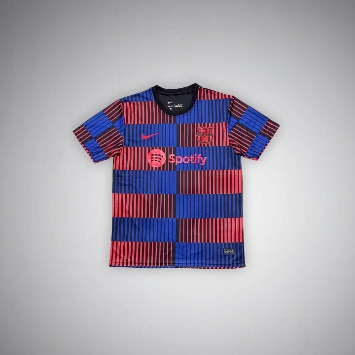 24/25 FC Barcelona Pre - Match Premium Kit from FootballPrestige.shop - Premium Concept kits