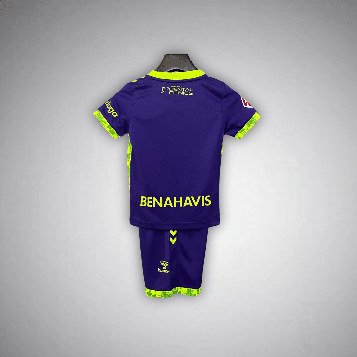 24/25 Málaga Away Kids Size Kit from FootballPrestige.shop - Premium Concept kits