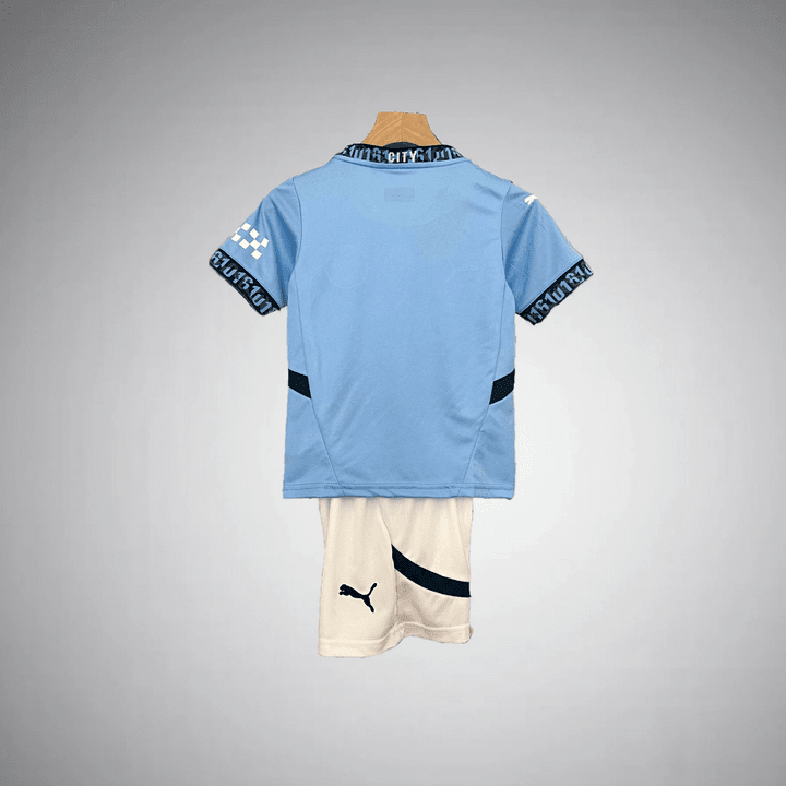 24/25 Manchester City Home Kids Size Kit from FootballPrestige.shop - Premium Concept kits