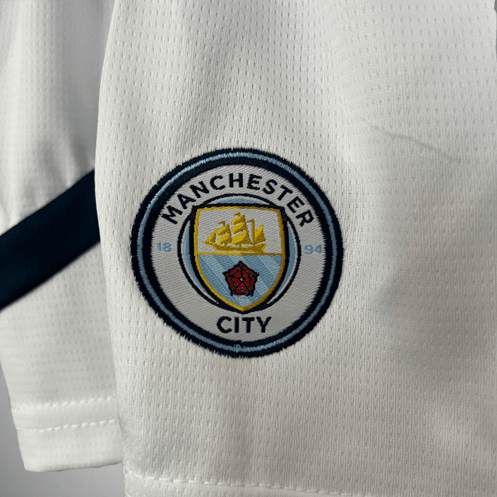 24/25 Manchester City Home Kids Size Kit from FootballPrestige.shop - Premium Concept kits