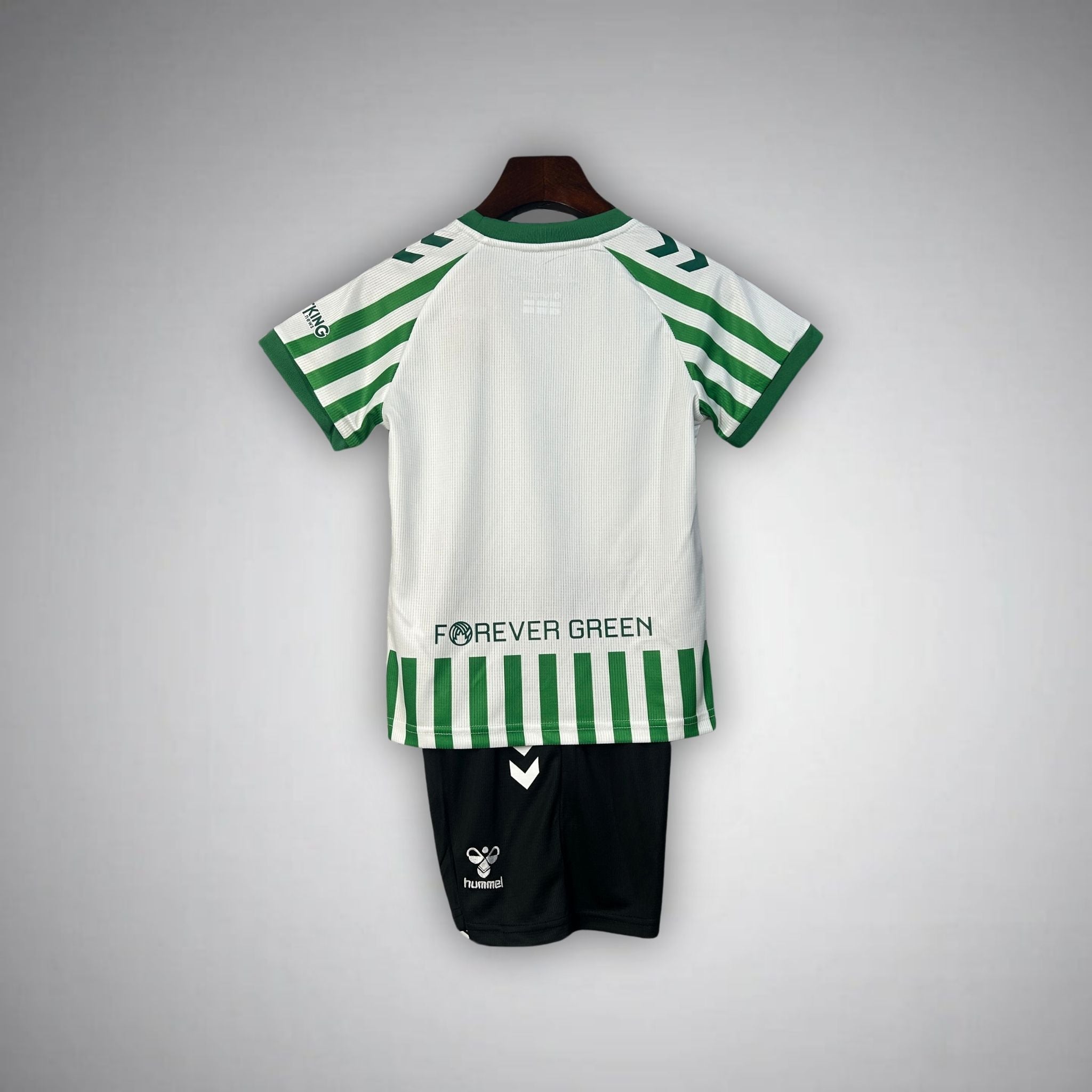 24/25 Real Betis Home Kids Size Kit from FootballPrestige.shop - Premium Concept kits