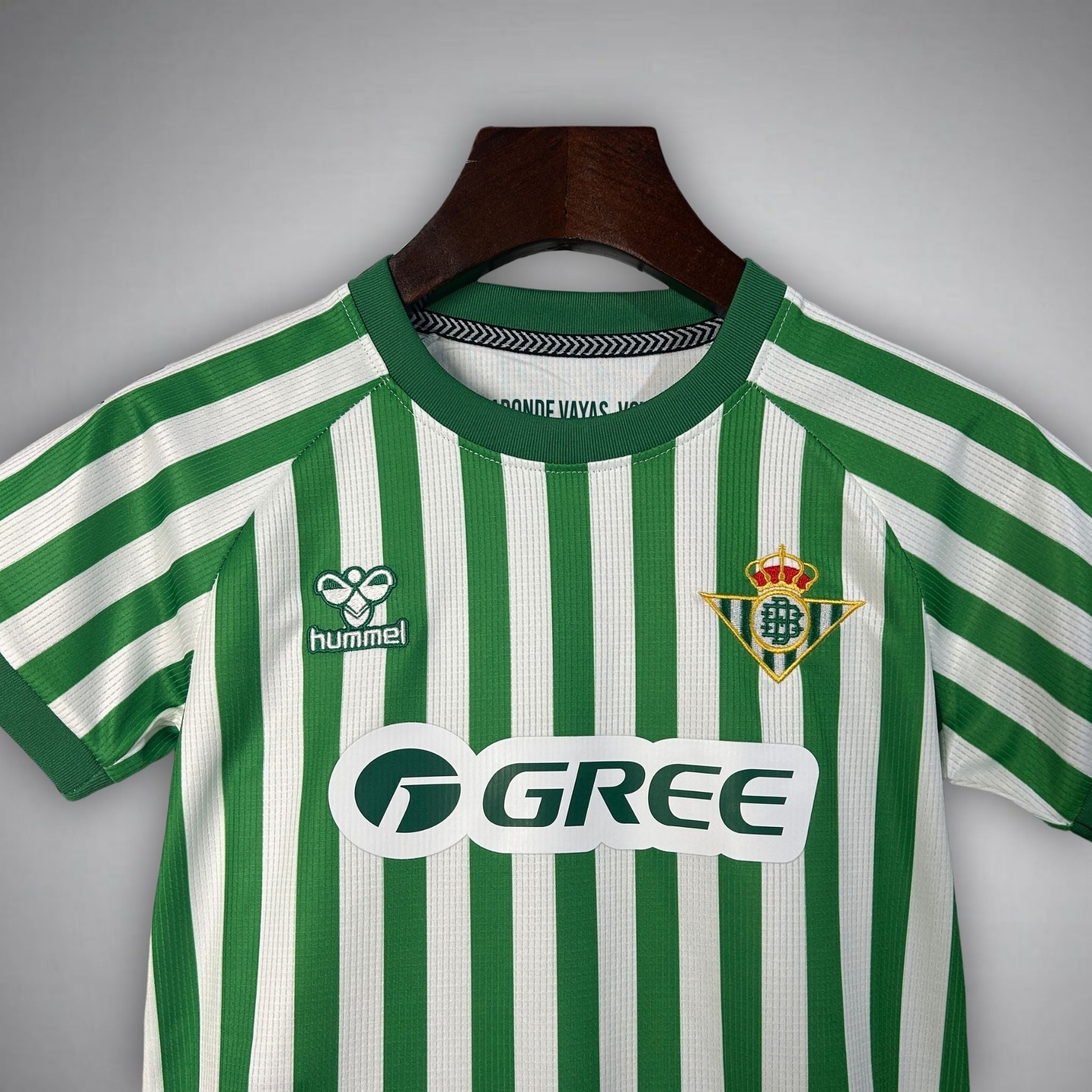 24/25 Real Betis Home Kids Size Kit from FootballPrestige.shop - Premium Concept kits
