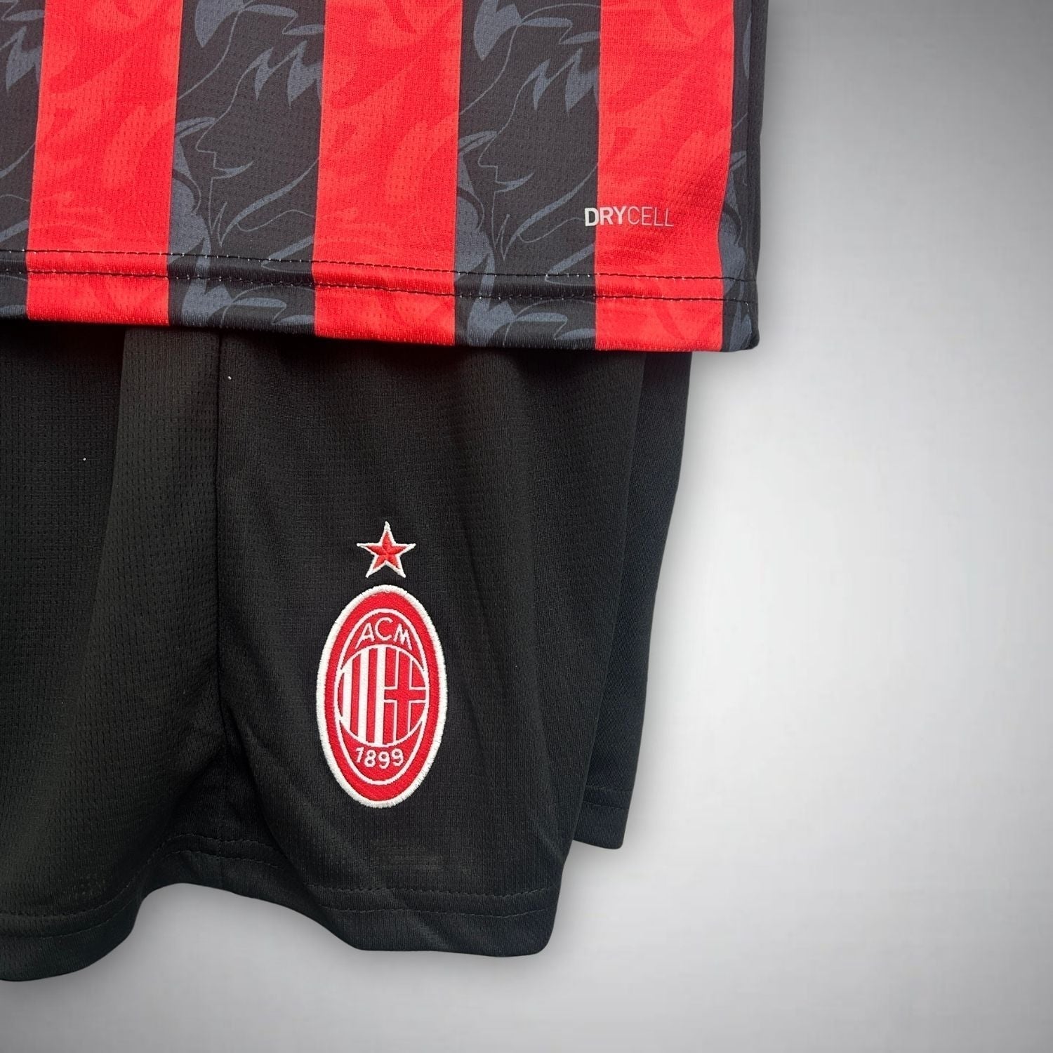 25/26 AC Milan Home Kids Size Kit from FootballPrestige.shop - Premium Concept kits