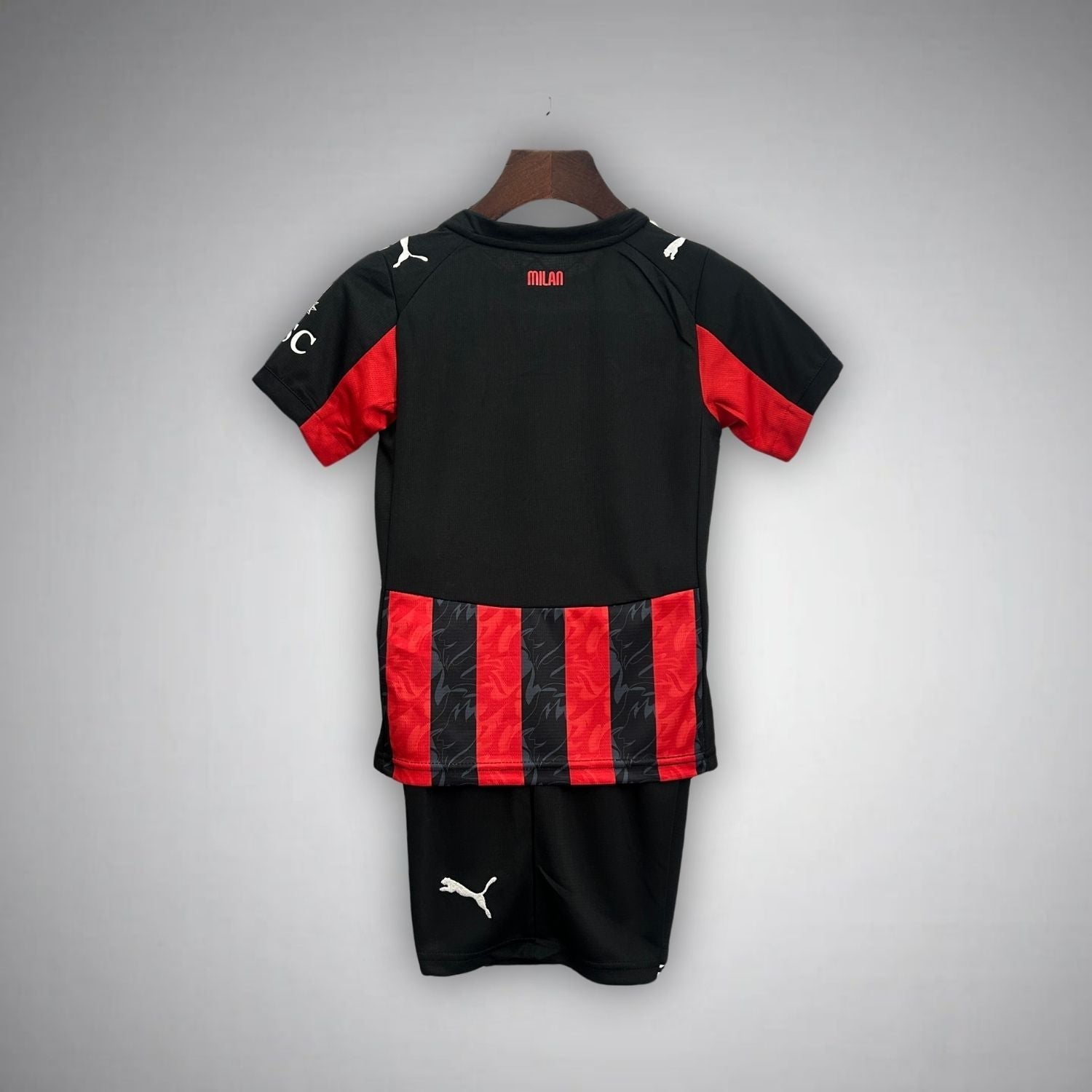 25/26 AC Milan Home Kids Size Kit from FootballPrestige.shop - Premium Concept kits