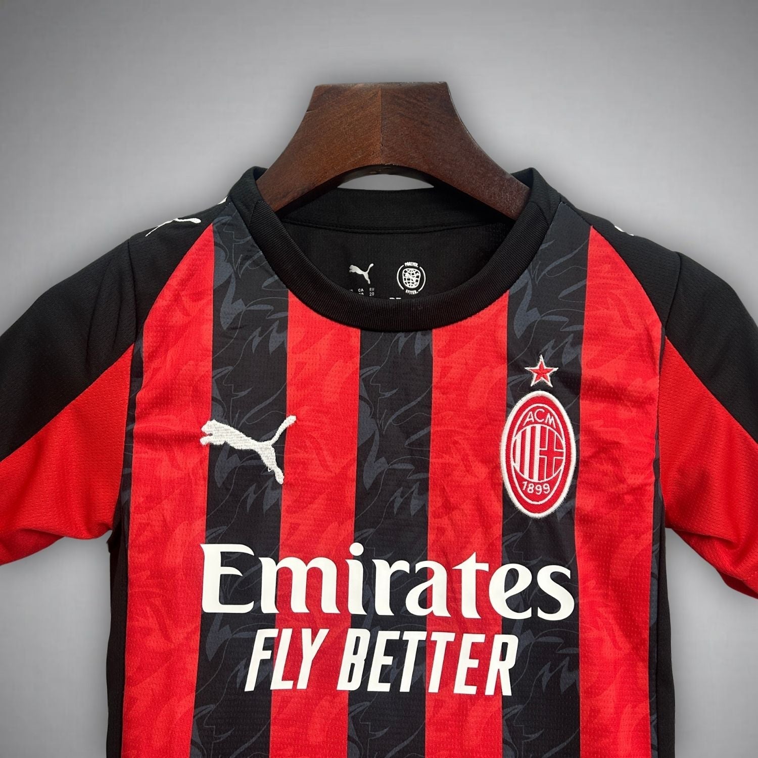 25/26 AC Milan Home Kids Size Kit from FootballPrestige.shop - Premium Concept kits