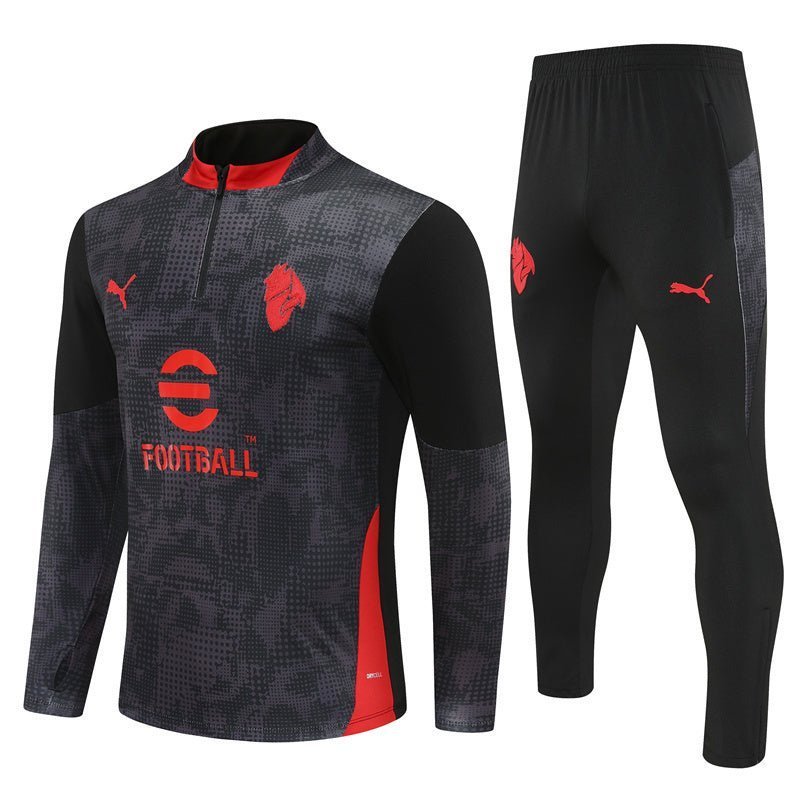 25/26 AC Milan Training Black Tracksuit from FootballPrestige.shop - Premium Concept kits