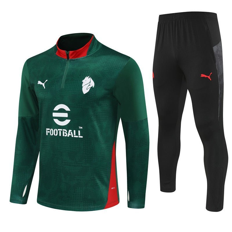 25/26 AC Milan Training Green Tracksuit from FootballPrestige.shop - Premium Concept kits