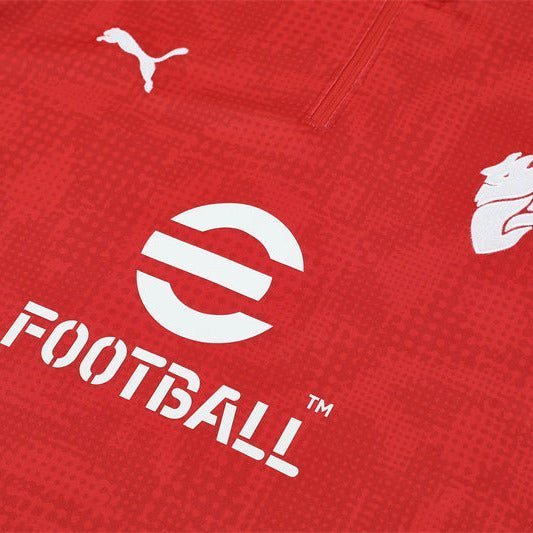 25/26 AC Milan Training Red Kids Size Tracksuit from FootballPrestige.shop - Premium Concept kits