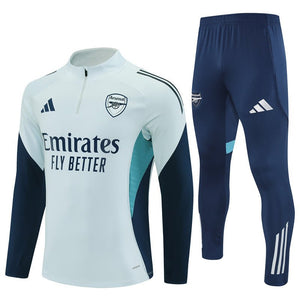 25/26 Arsenal Training White Tracksuit from FootballPrestige.shop - Premium Concept kits