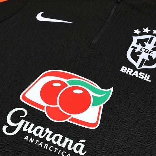 25/26 Brazil Training Black Kids Size Tracksuit from FootballPrestige.shop - Premium Concept kits