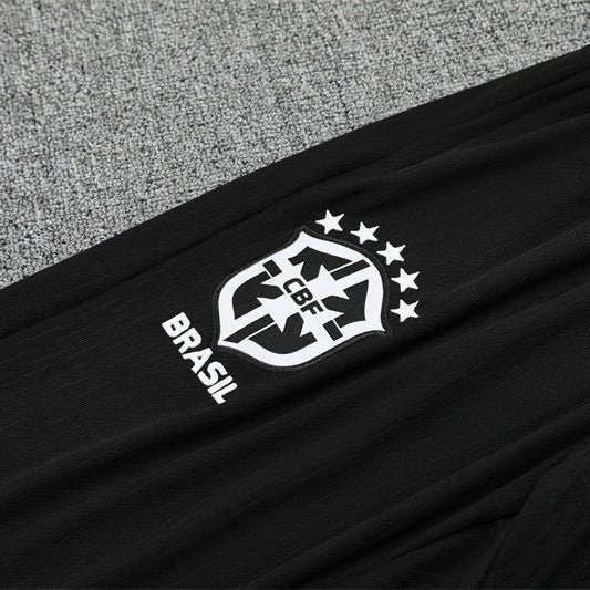 25/26 Brazil Training Black Kids Size Tracksuit from FootballPrestige.shop - Premium Concept kits