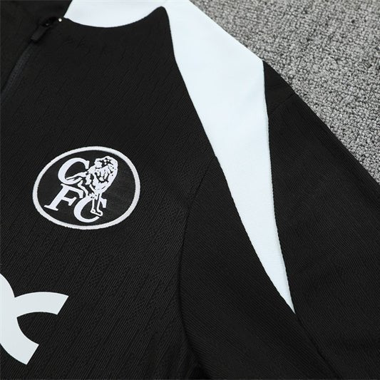 25/26 Chelsea Black Tracksuit from FootballPrestige.shop - Premium Concept kits