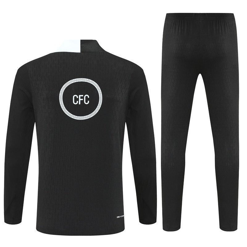 25/26 Chelsea Black Tracksuit from FootballPrestige.shop - Premium Concept kits