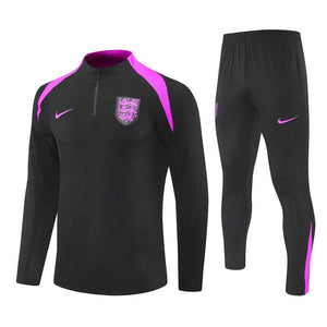 25/26 England Training Black Kids Size Tracksuit from FootballPrestige.shop - Premium Concept kits
