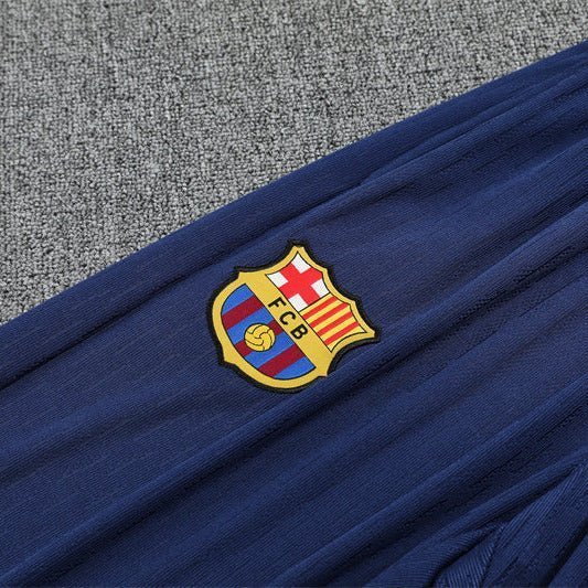 25/26 FC Barcelona Half Zip Training Blue/Purple Tracksuit from FootballPrestige.shop - Premium Concept kits