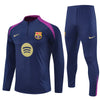 25/26 FC Barcelona Half Zip Training Blue/Purple Tracksuit from FootballPrestige.shop - Premium Concept kits