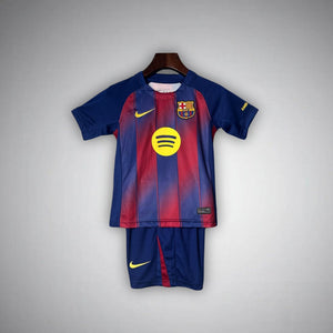 25/26 FC Barcelona Home Kids Size Kit from FootballPrestige.shop - Premium Concept kits