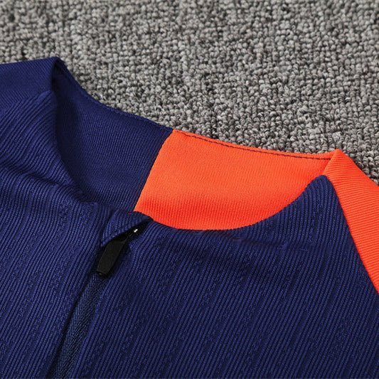 25/26 FC Barcelona Training Blue/Orange Tracksuit from FootballPrestige.shop - Premium Concept kits