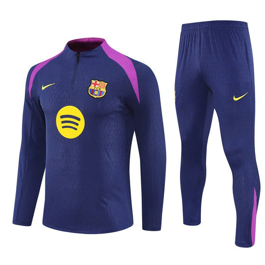 25/26 FC Barcelona Training Blue/Purple Kids Size Tracksuit - Premium Quality Jersey at FootballPrestige.com