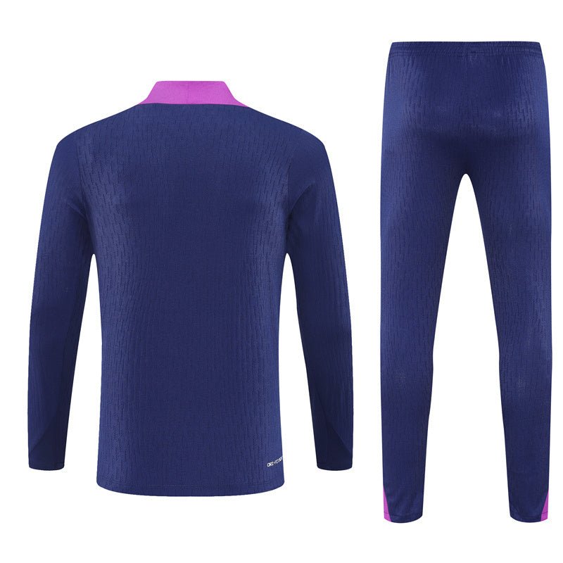 25/26 FC Barcelona Training Blue/Purple Tracksuit from FootballPrestige.shop - Premium Concept kits