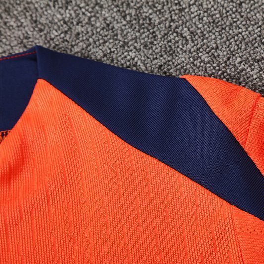 25/26 FC Barcelona Training Orange/Blue Kids Size Tracksuit from FootballPrestige.shop - Premium Concept kits