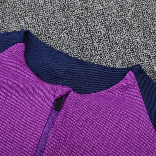 25/26 FC Barcelona Training Purple/Blue Tracksuit from FootballPrestige.shop - Premium Concept kits