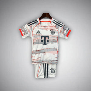 25/26 FC Bayern Away Kids Size Kit from FootballPrestige.shop - Premium Concept kits